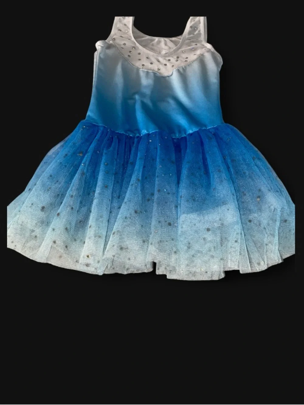 Blue Ombre Sparkle Tutu Costume Dress for Kids